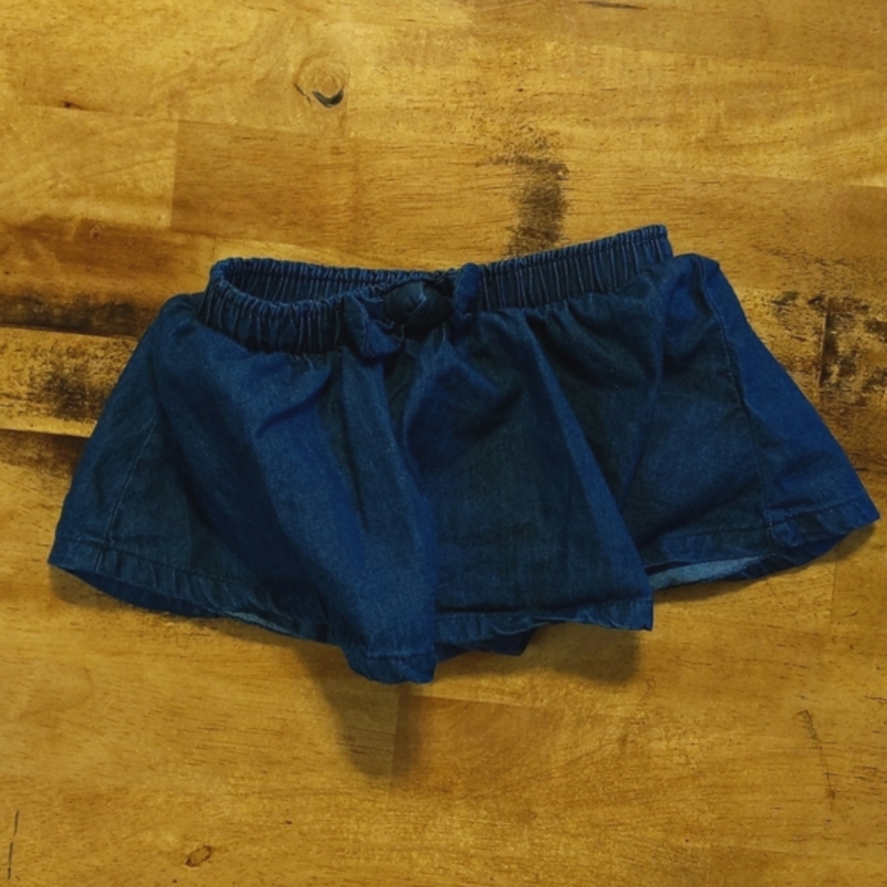 Infant Girls Denim Skirt and Bloomers